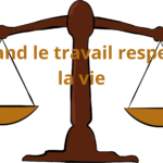 Une balance qui est en équilibre qui représente la vie vie privée et professionnelle